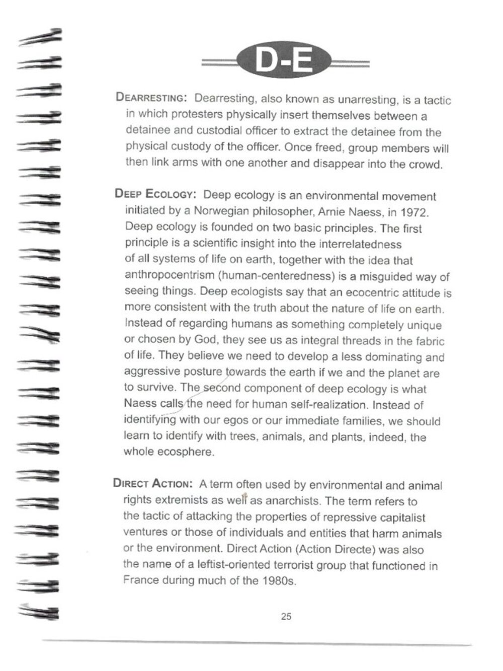 Investigating Terrorism and Criminal Extremism Terms  Concepts Version 1.0 2005 - Picture 5 of 6